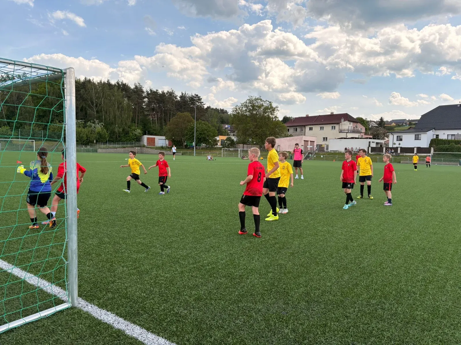 Mládež TJ Baník Rynholec během utkání